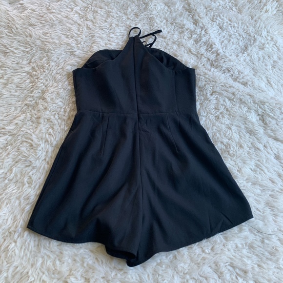 ❌SOLD❌ NBD x Revolve Black Lace Up Romper - Picture 4 of 4